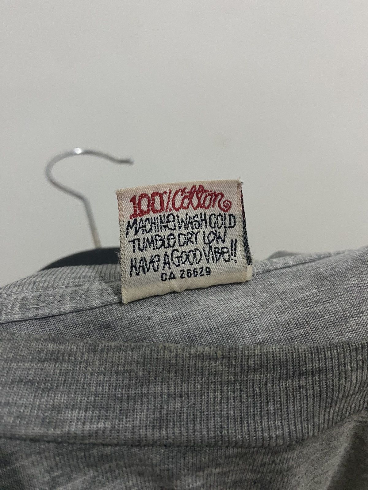 Stussy Vintage 90s Stussy Built In Usa Grey Tshirt Size US L / EU 52-54 / 3 - 10 Thumbnail