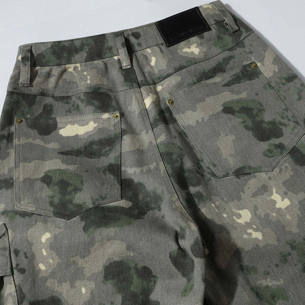 Designer × Japanese Brand × Vintage Camouflage Baggy Cargo Jeans Size US 31 - 7 Thumbnail