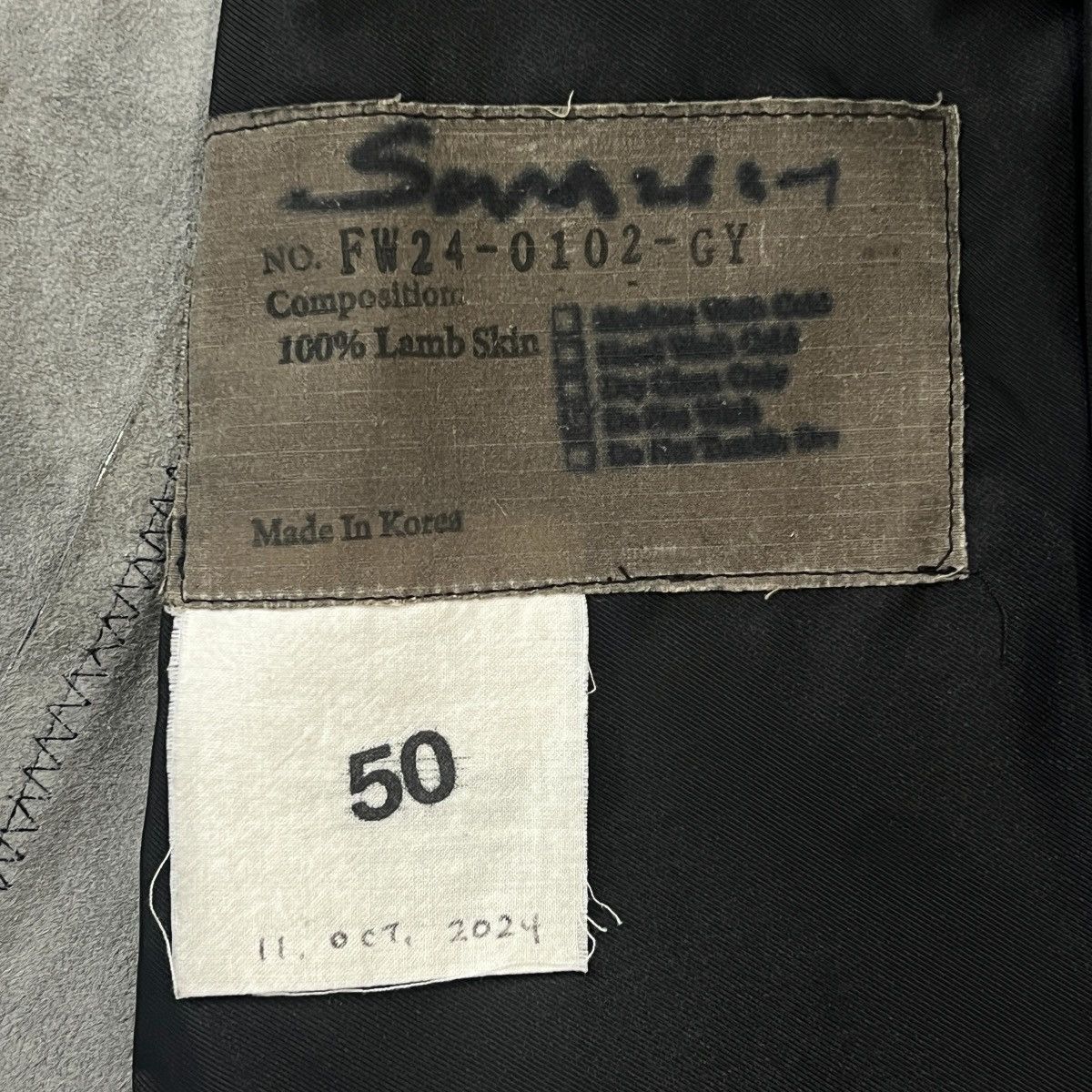 Other San 2024FW Lambskin Zip-Up Leather Jacket Size US M / EU 48-50 / 2 - 7 Thumbnail