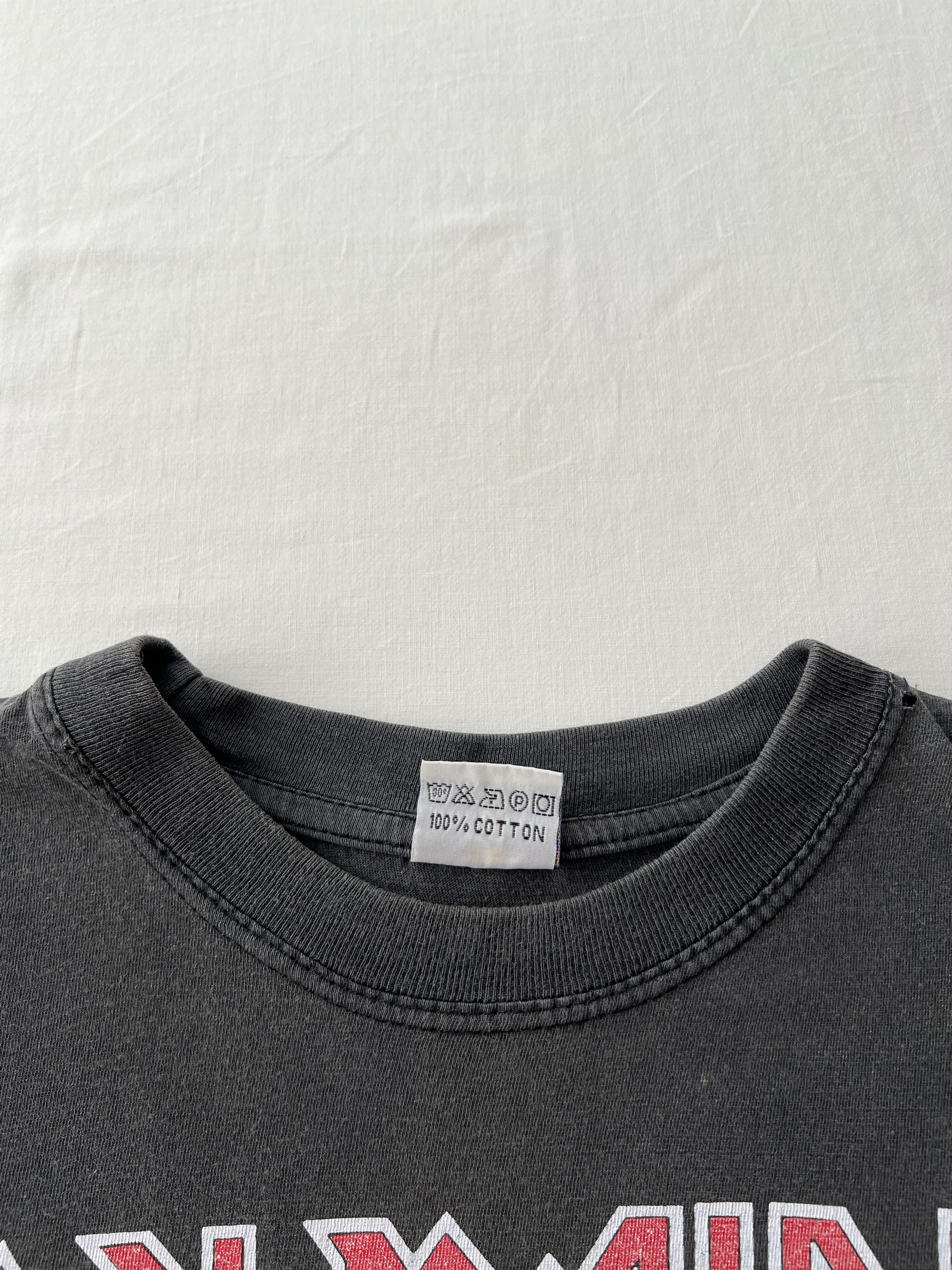 Band Tees Vintage 90s Iron Maiden England Faded Black T-shirt Size US M / EU 48-50 / 2 - 12 Thumbnail