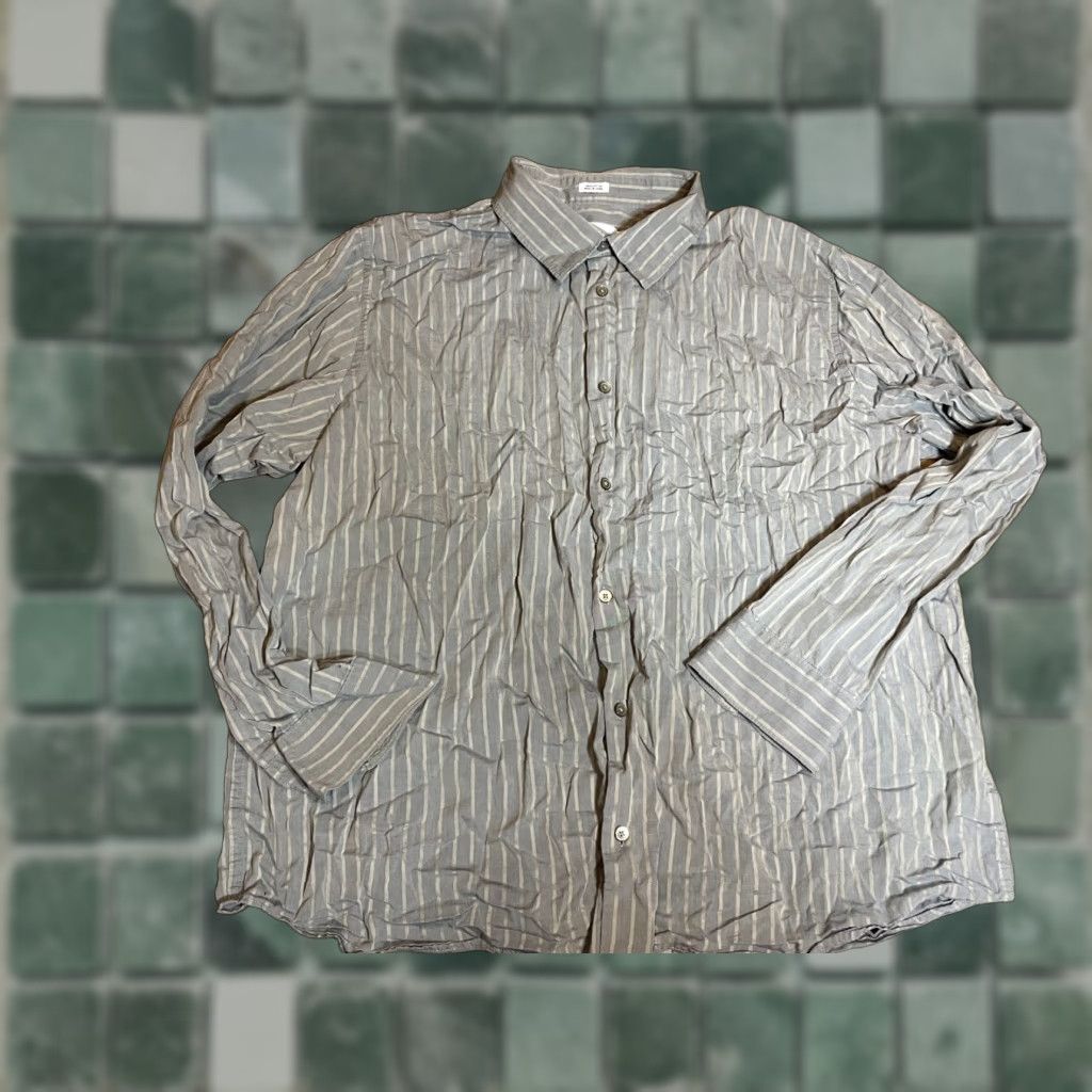 Calvin Klein **Calvin Klein XXL Men's Gray Striped Button-Up Shirt** User: **Calvin Klein Gray Men's XXL Striped Button-Up Shirt** Size US XXL / EU 58 / 5 - 1 Thumbnail