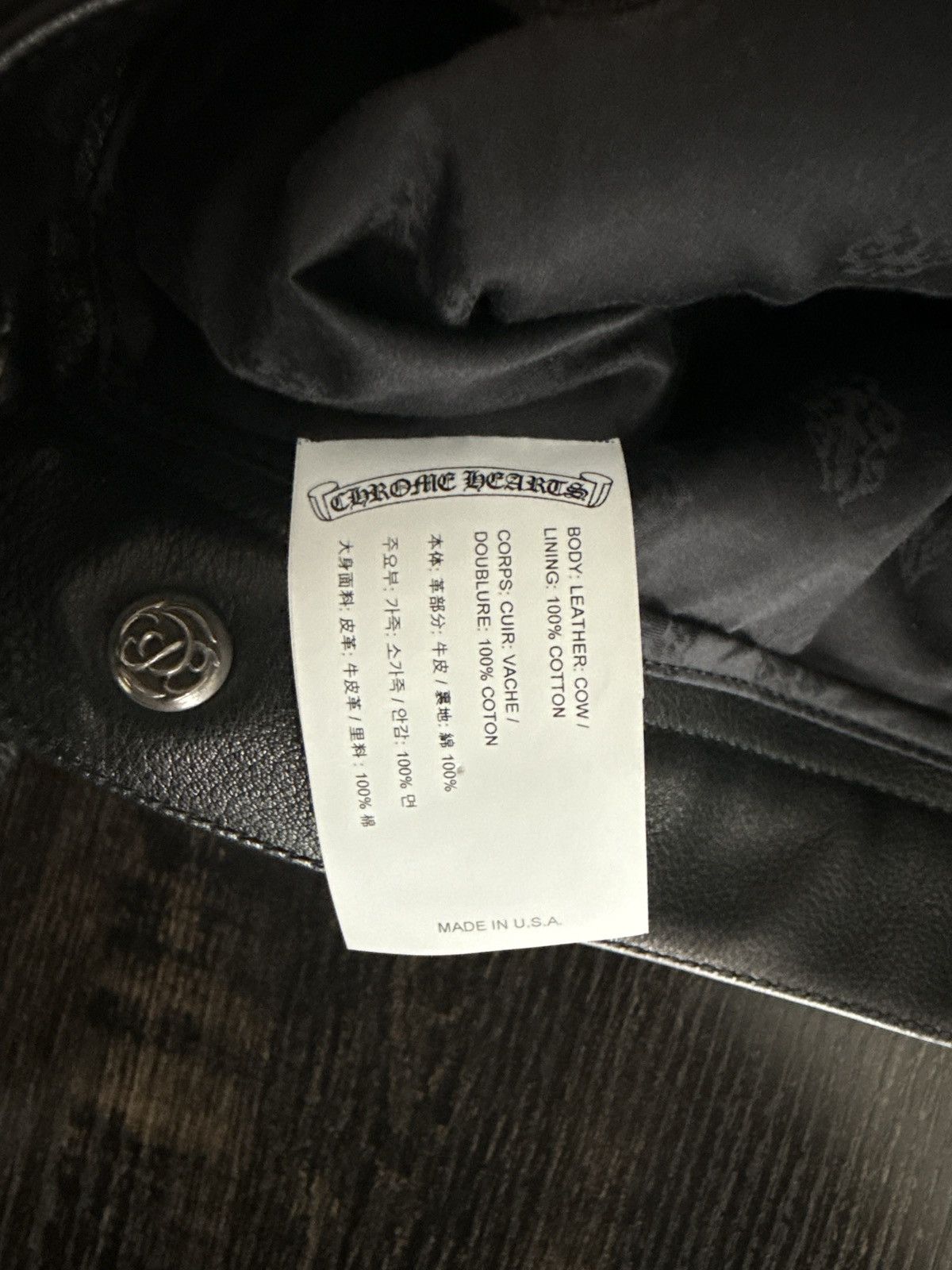 Chrome Hearts Chrome Hearts Leather Jacket Size US L / EU 52-54 / 3 - 6 Thumbnail