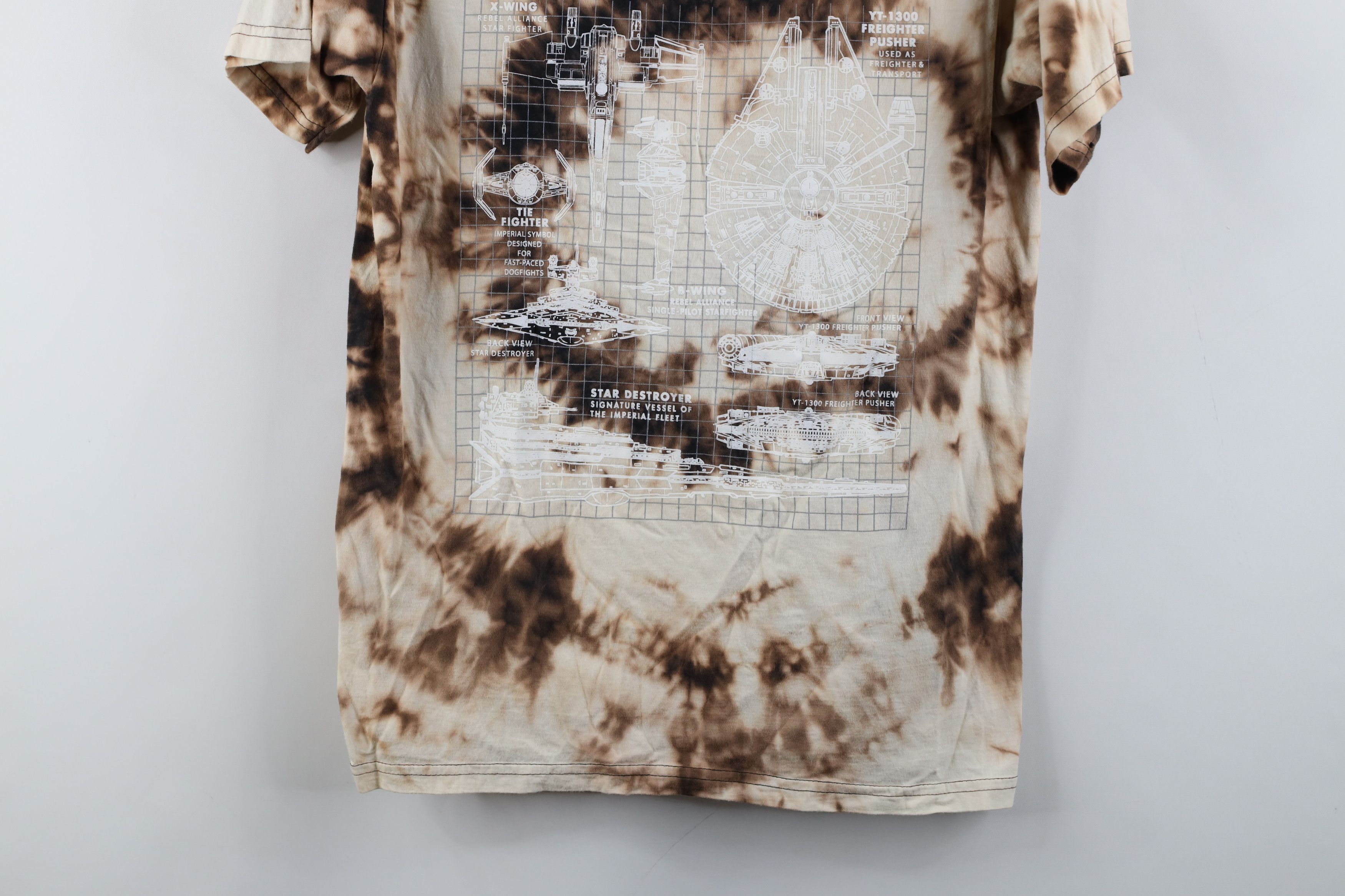 Star Wars × Vintage Star Wars Acid Wash Ships and Fighters Short Sleeve T-Shirt Size US M / EU 48-50 / 2 - 3 Thumbnail