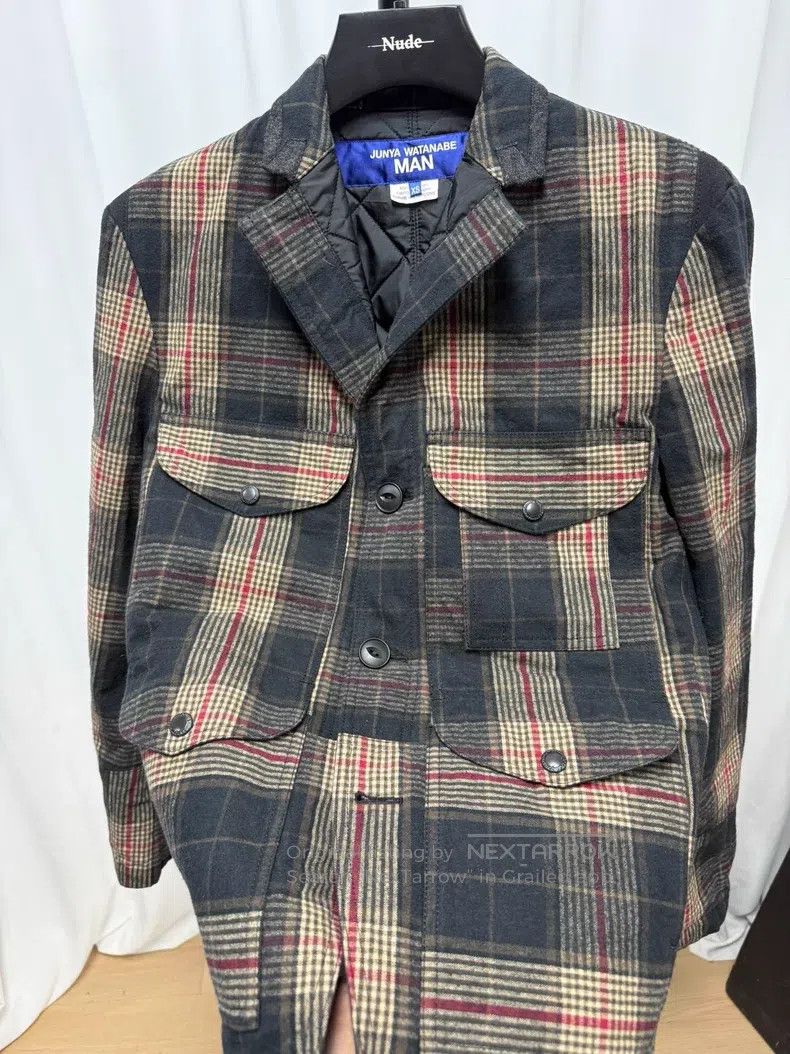 Junya Watanabe Junya Watanabe Ombre Plaid Patchwork Cotton Jacket Size US XS / EU 42 / 0 - 5 Thumbnail