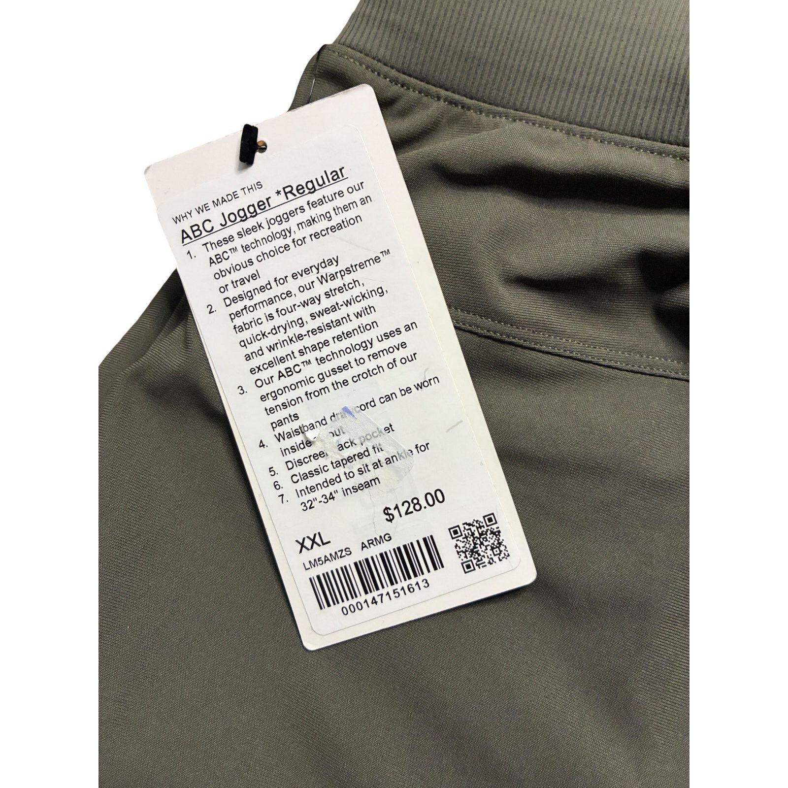 Lululemon Lululemon ABC Jogger Pants Men's XXL Color: Army green Size US 44 / EU 60 - 6 Thumbnail
