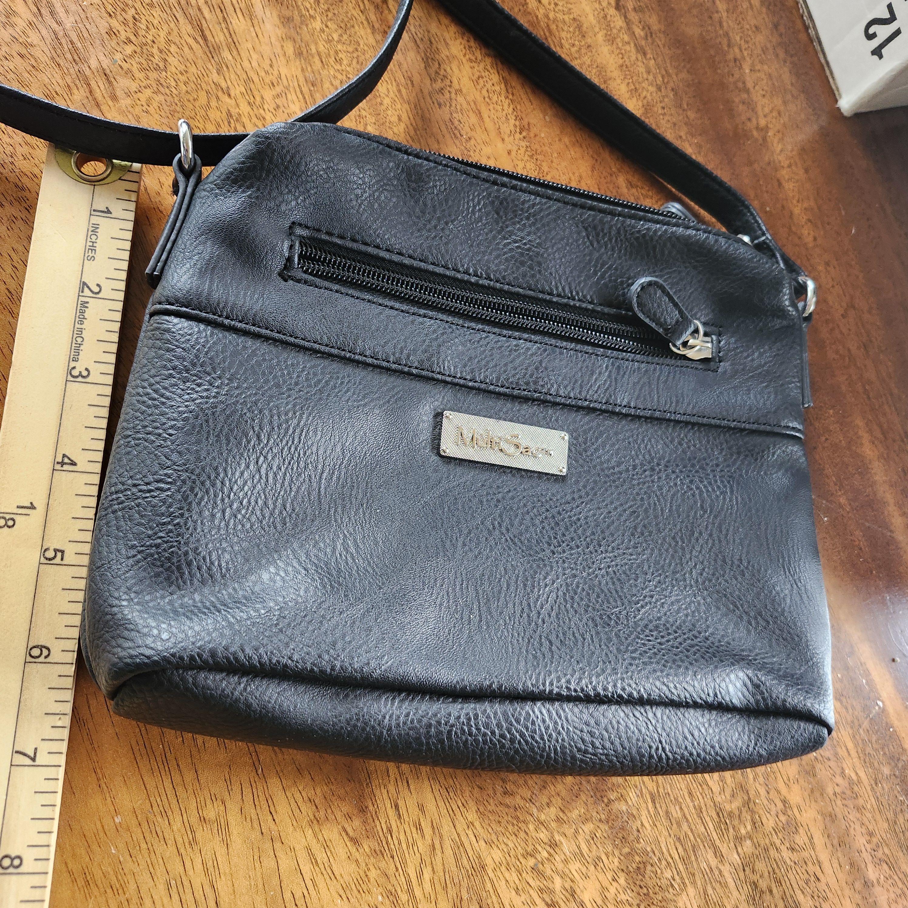 Other MultiSac Black PebbleFaux Leather Crossbody Bag Purse Strap Size ONE SIZE - 8 Thumbnail