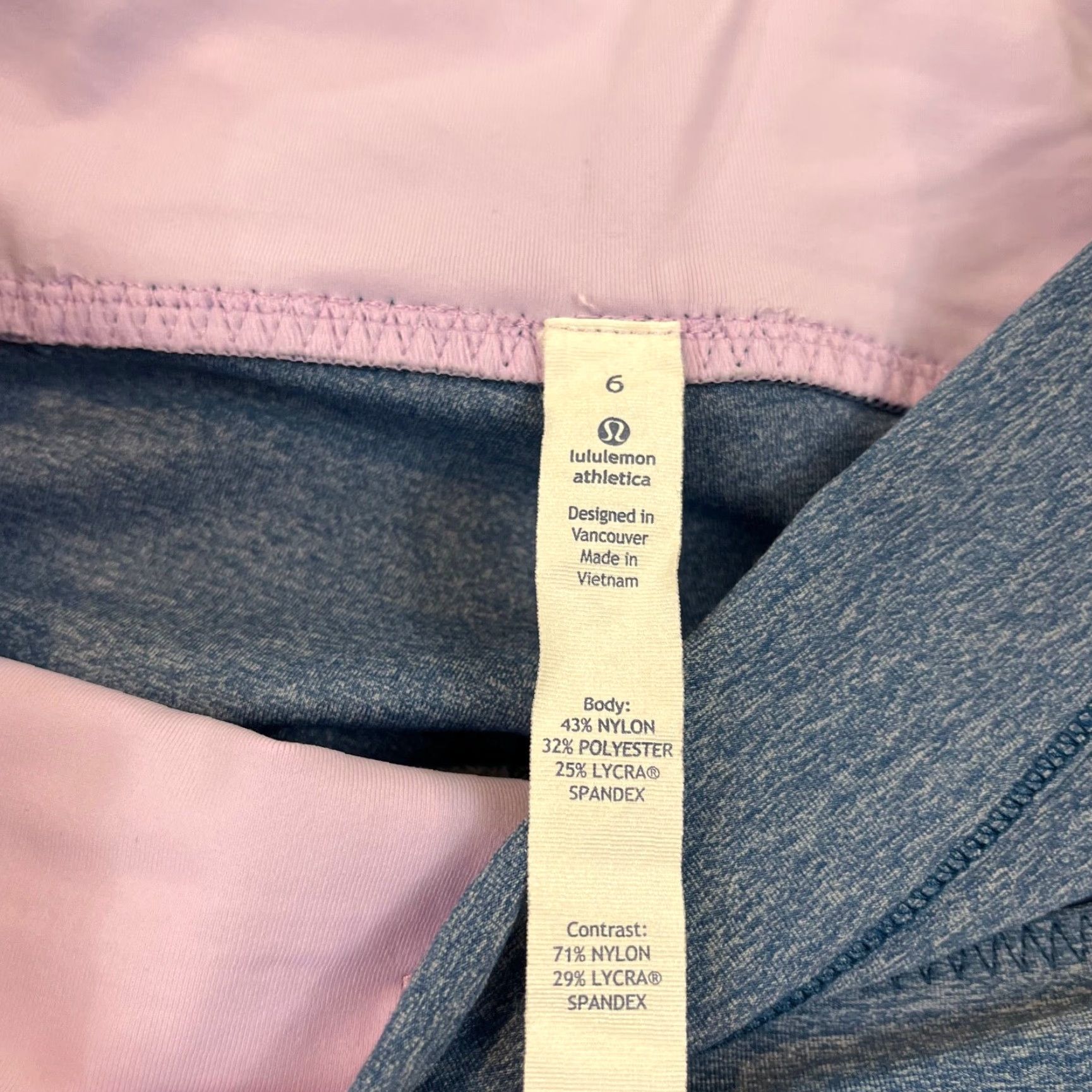 Lululemon LULUEMON Leggings Women Size 6 Blue 17" Capris Cropped Gym Pocket Training Tough Size 28" / US 6 / IT 42 - 4 Thumbnail