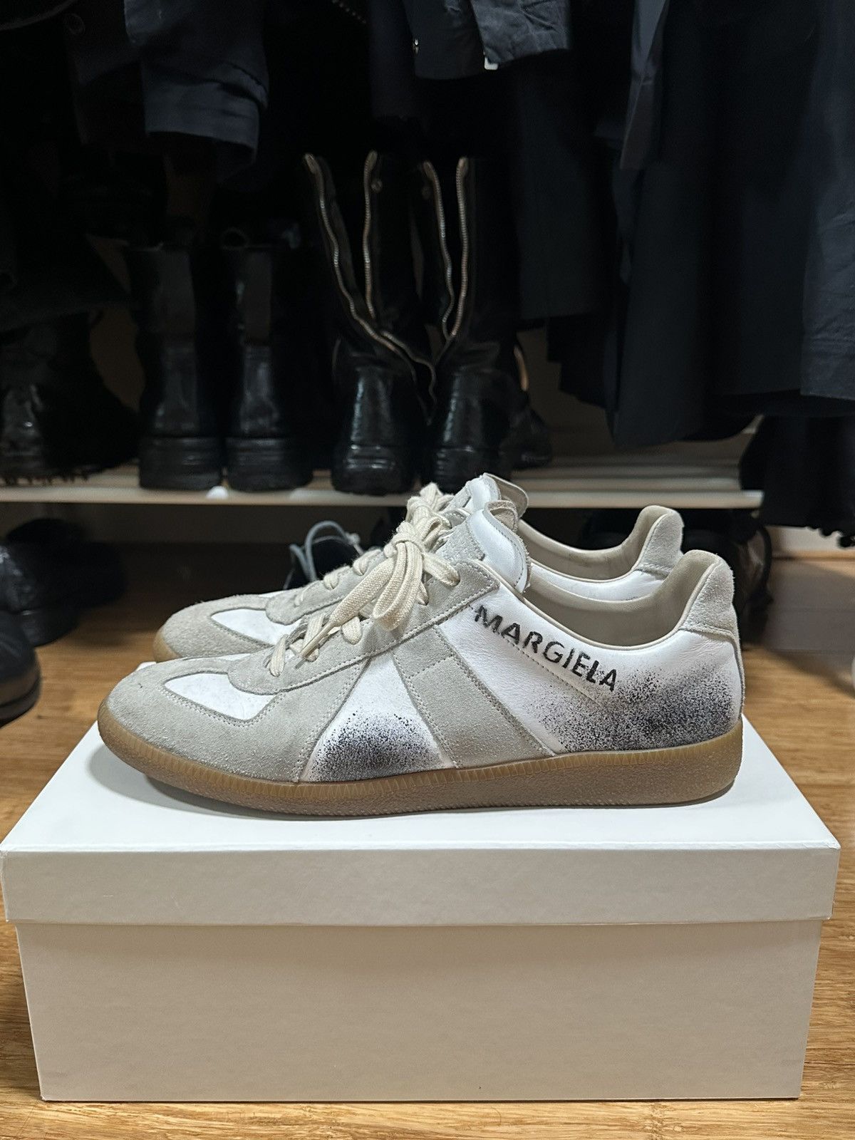 Maison Margiela 'Graffiti' Replica GAT Sneakers | Grailed