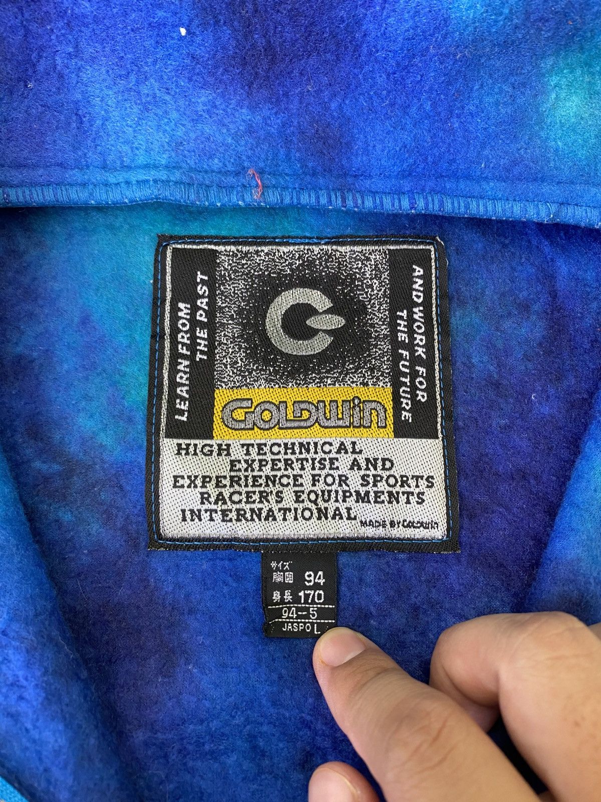 Goldwin Vintage Goldwin Japan Abstract Fleece Pullover Jacket Size US L / EU 52-54 / 3 - 9 Thumbnail