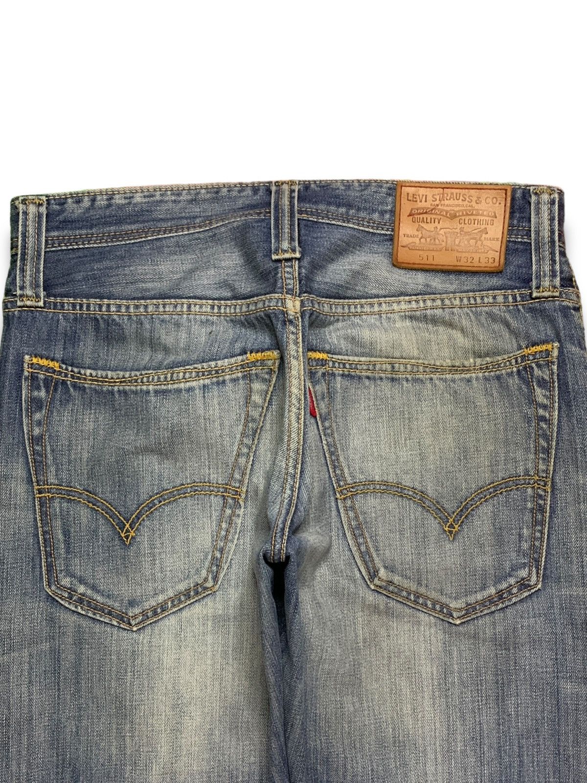Vintage Levis 511 Button Fly Style Distressed Loose Jeans