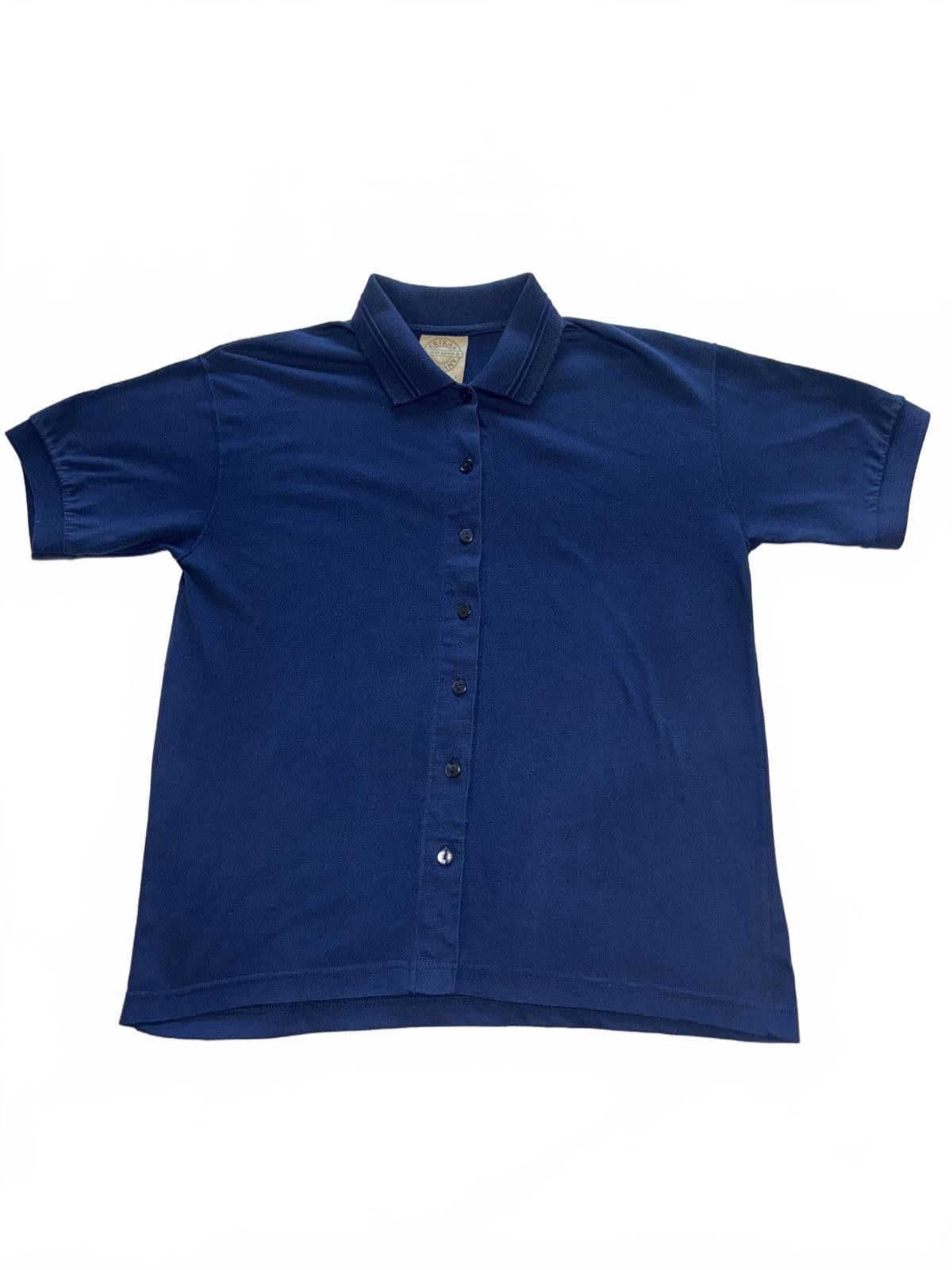 Designer Classic Erika & Company Golf Shirt - Navy Blue Size M / US 6-8 / IT 42-44 - 1 Thumbnail
