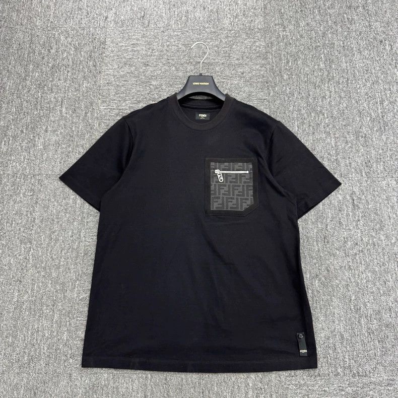 Fendi Fendi Monogram Pocket Short Sleeve T-shirt-yf Size US S / EU 44-46 / 1 - 1 Thumbnail