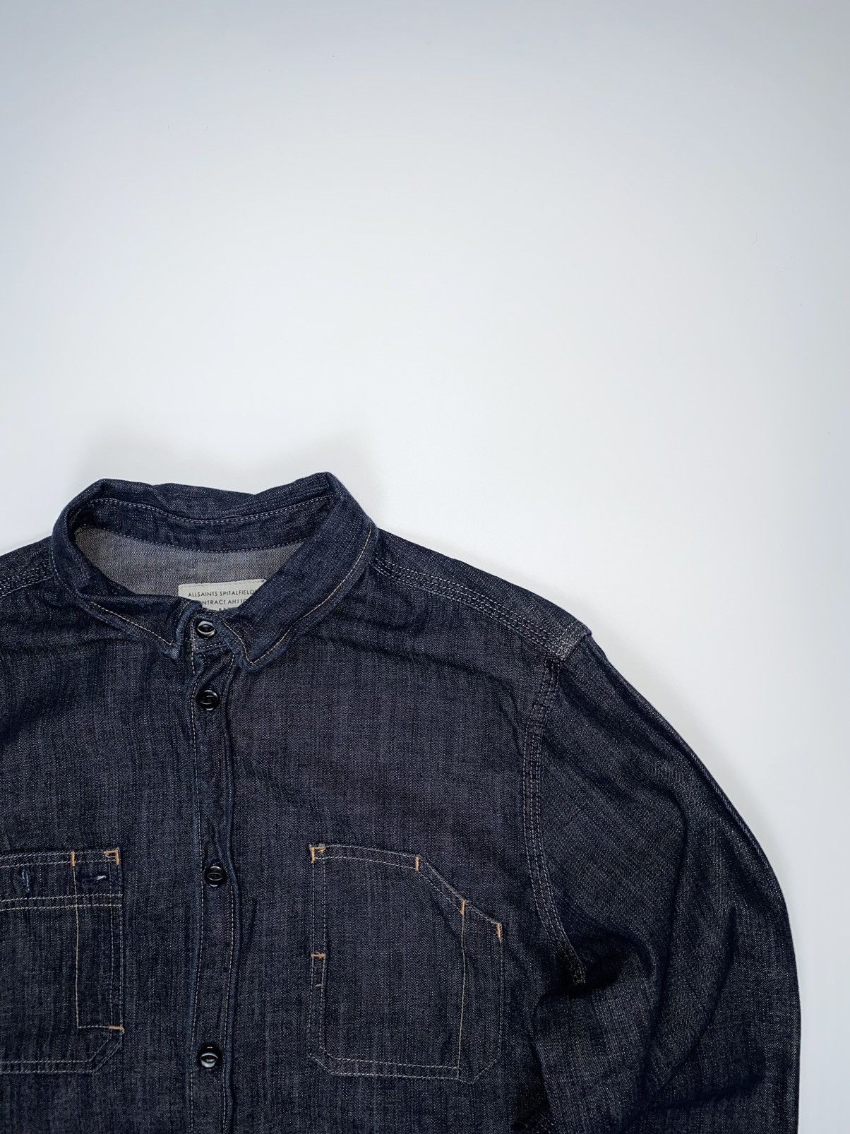 Allsaints 🚨 Allsaints vintage jeans button ups long sleeve shirt man M Size US M / EU 48-50 / 2 - 4 Thumbnail