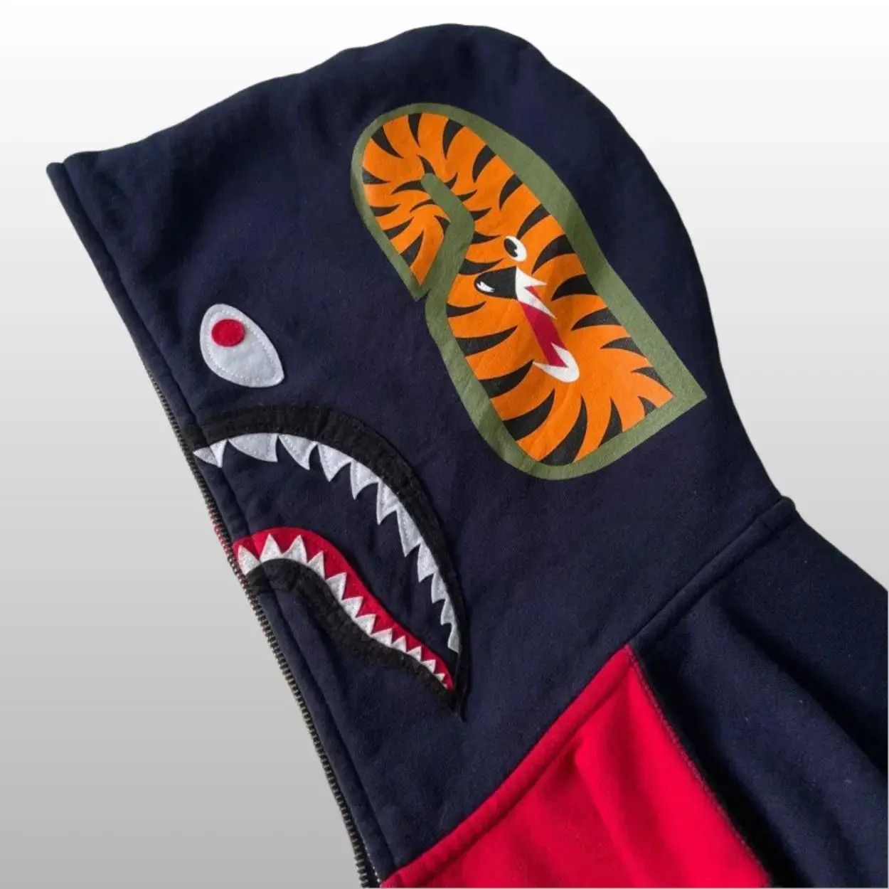 Bape Bape Check Shark Relaxed Full Zip Hoodie SS21 Size XS / US 0-2 / IT 36-38 - 4 Thumbnail