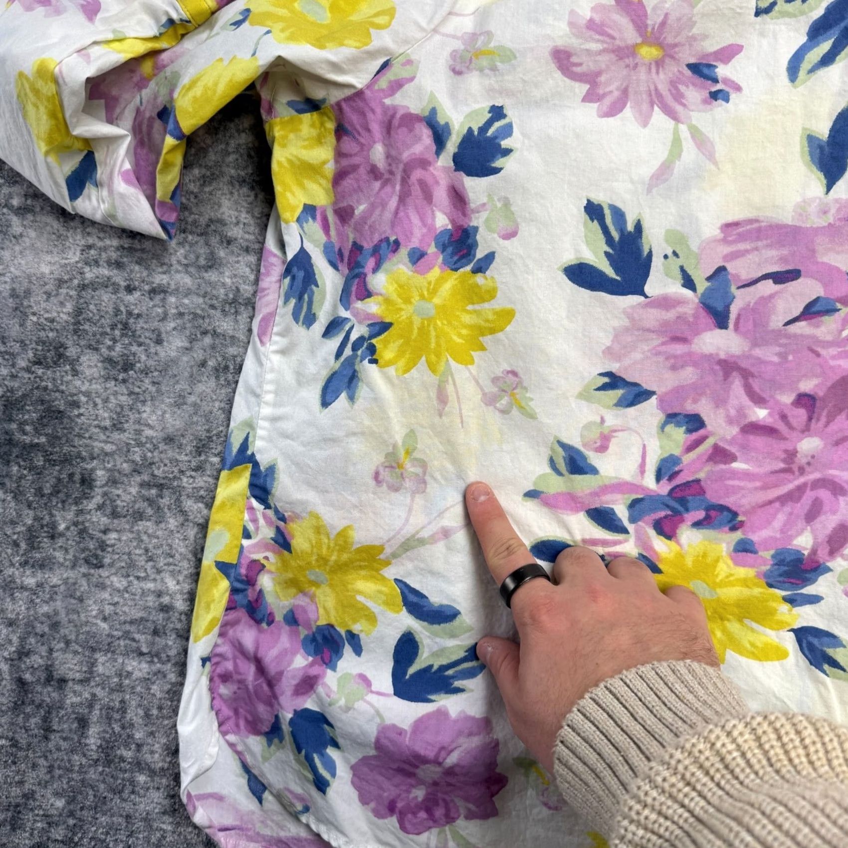 Talbots Talbots White Floral Bouquet Button-Up Shirt Womens 3X Cotton Lightweight Knit? (Note: ensure only original words used; this needs refinement) Size XXL / US 16-18 / IT 52-54 - 4 Thumbnail