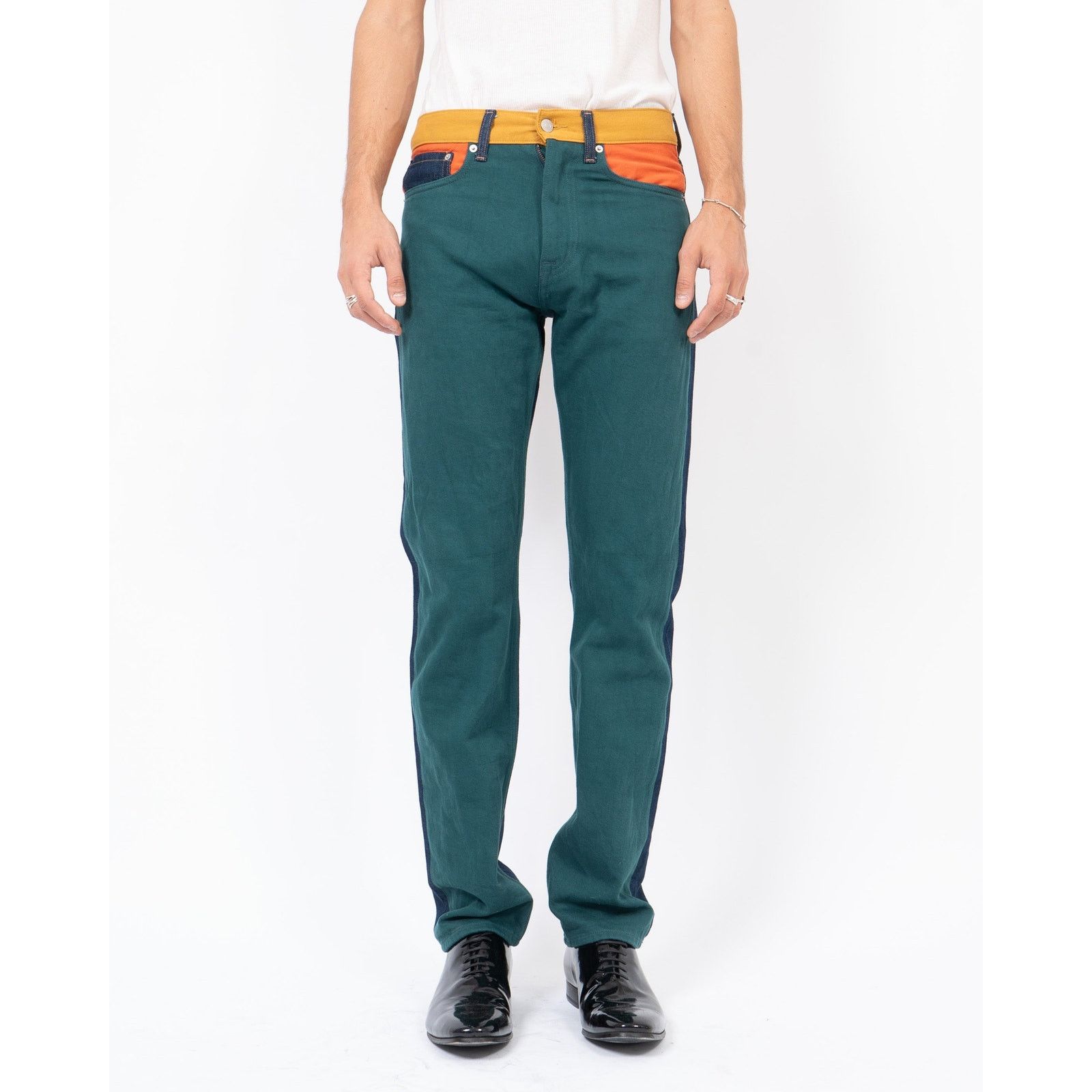 Calvin Klein 205W39NYC SS18 CK est. Colorblock Denim Size US 30 / EU 46 - 1 Thumbnail