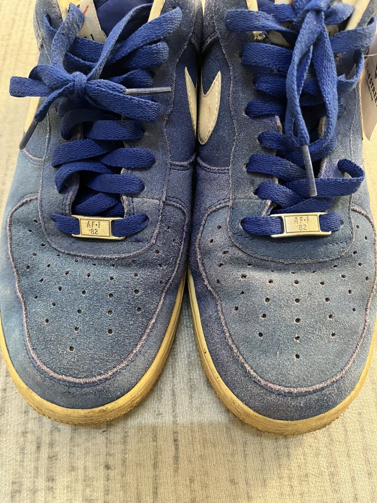 Nike Vintage 80s nike air force 1 blue shoes Size US 9 / EU 42 - 4 Thumbnail