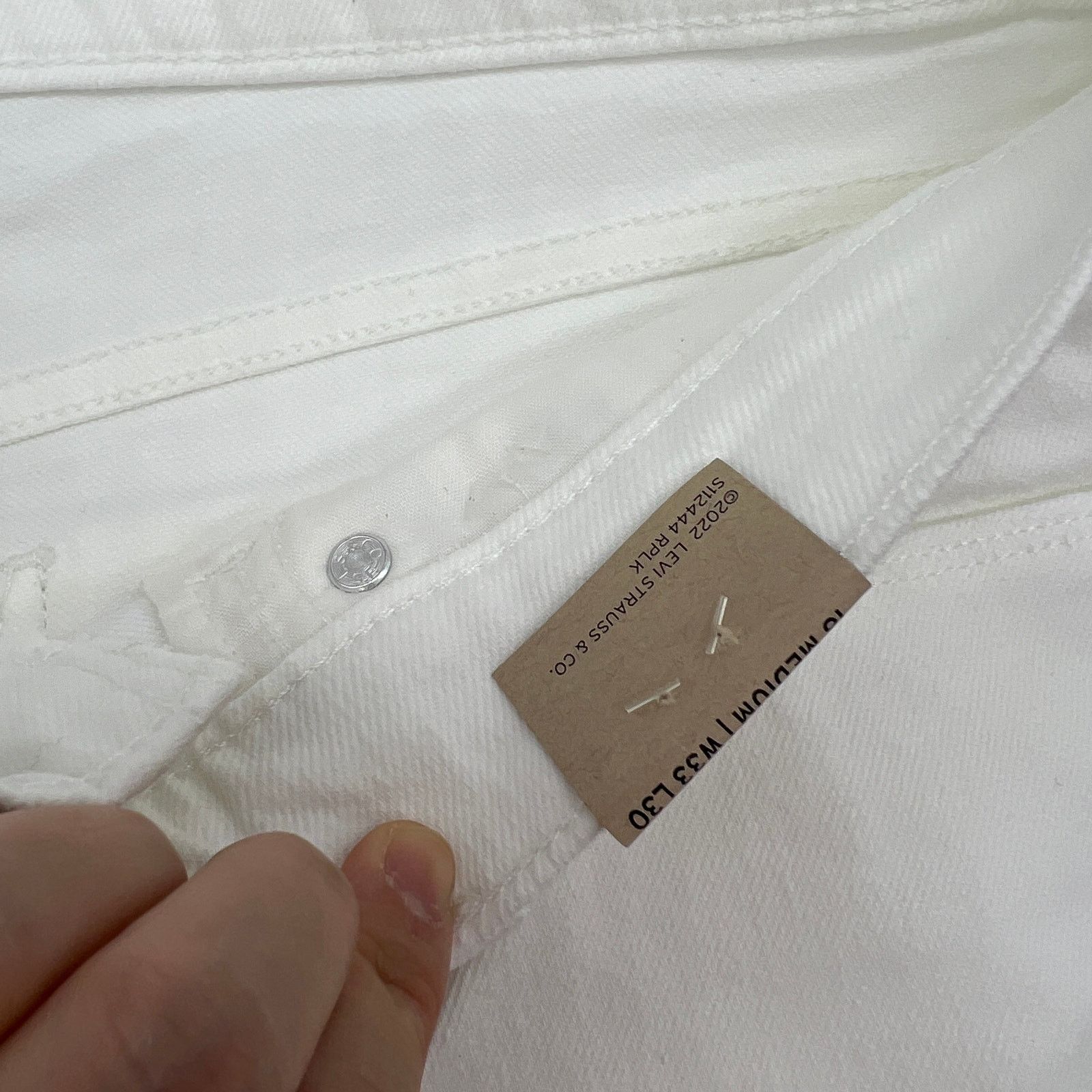 Levi's Levi's Women's Classic Straight Jeans White 16 Size 33" - 8 Thumbnail