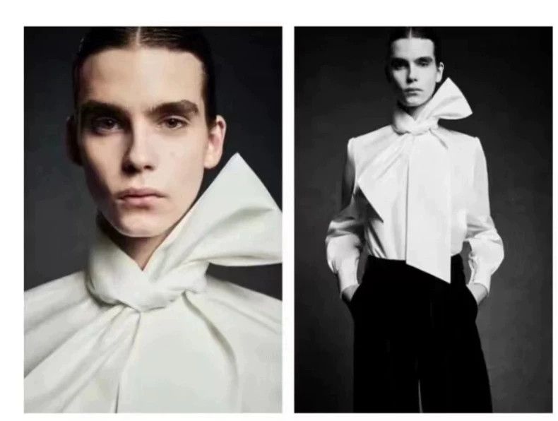 Saint Laurent Paris Saint Laurent Paris size 40 Big iris knot shirt Size L / US 10 / IT 46 - 3 Thumbnail