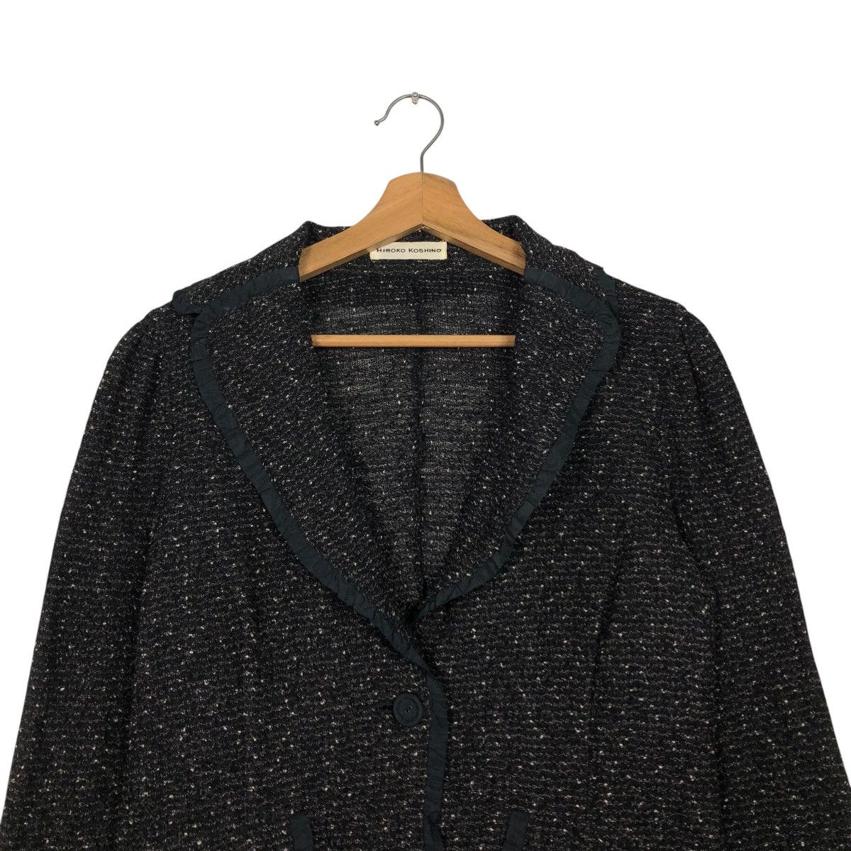 Hiroko Koshino Homme 🔥VINTAGE TWEED JACKET HIROKO KOSHINO Size M / US 6-8 / IT 42-44 - 5 Thumbnail