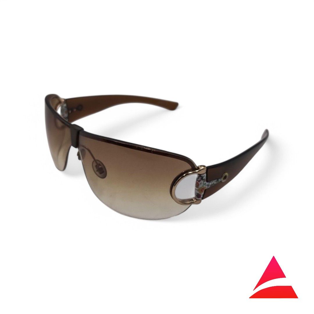 Gucci Gucci - Horsebit Sunglasses Faded Brown Shades Flora Size ONE SIZE - 1 Thumbnail