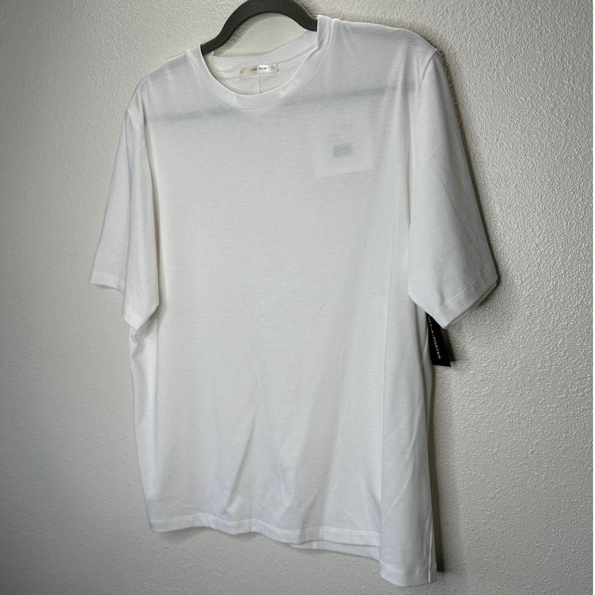The Row NWT The Row White Chiara Cotton Crewneck Back Seam T-Shirt L Size L / US 10 / IT 46 - 2 Thumbnail
