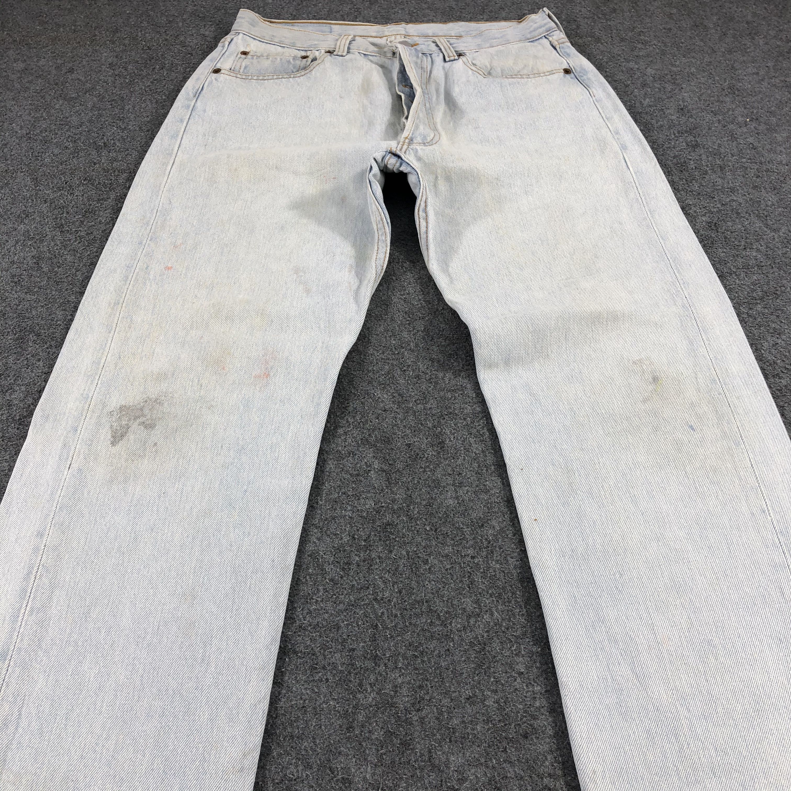 Levi's Vintage 90s Levis 501 Jeans Light Wash Denim KJ315 Size US 30 / EU 46 - 3 Thumbnail