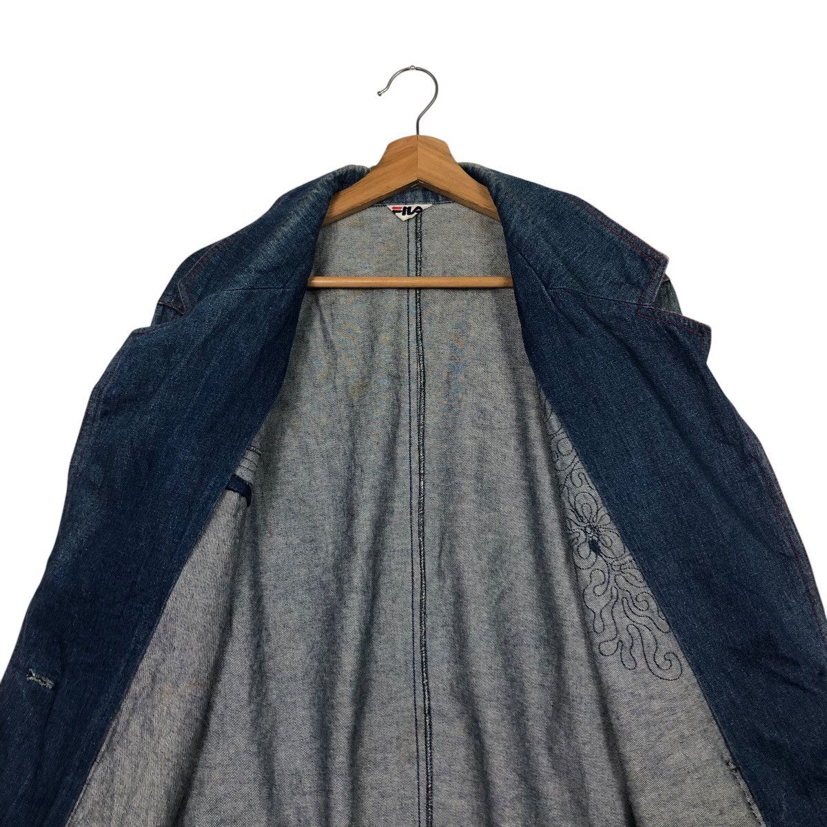 Japanese Brand 📌Vintage Denim Chore Jacket Fila Multi Pocket Issey Miyake Size US L / EU 52-54 / 3 - 15 Thumbnail