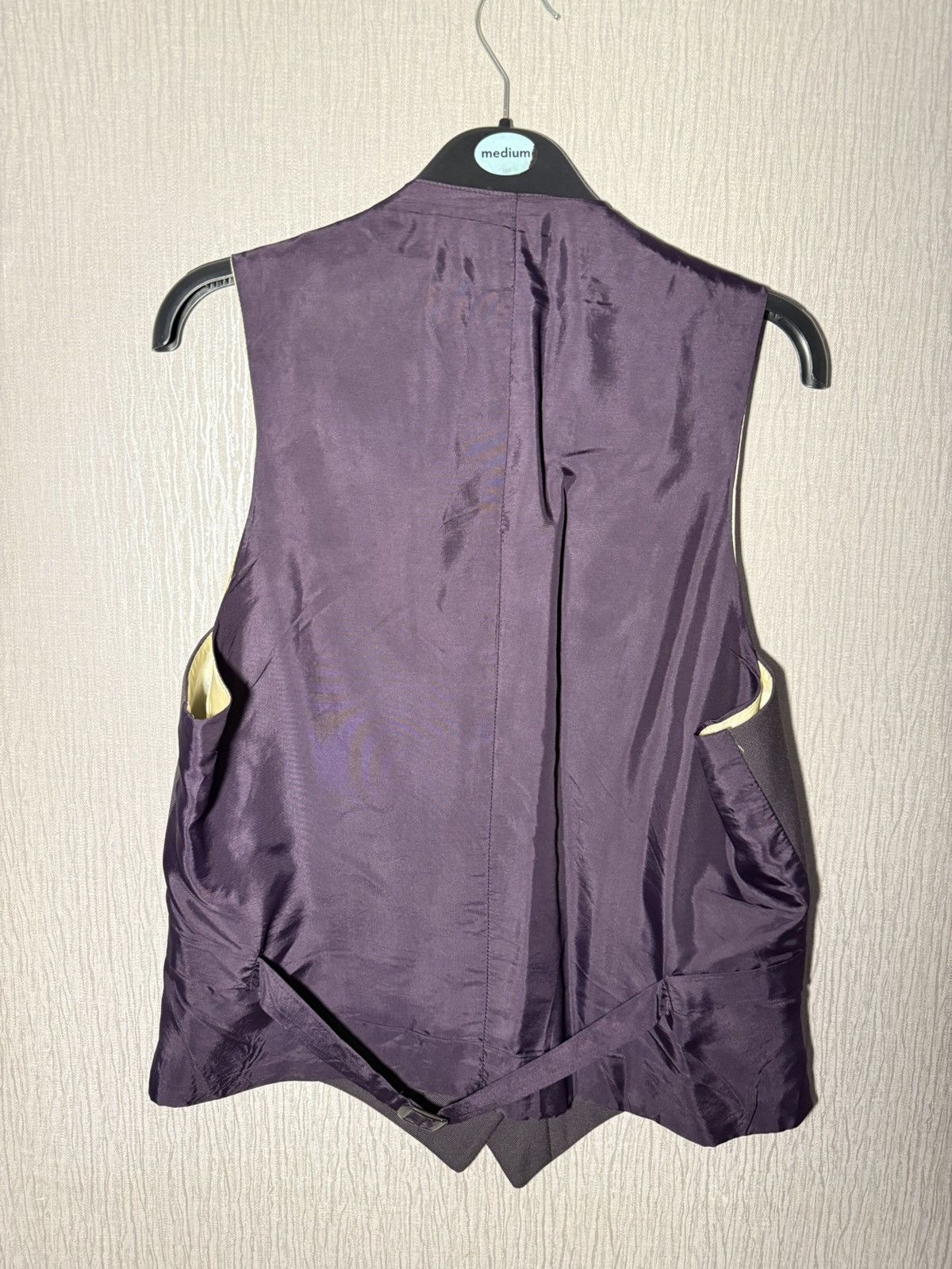 Vintage Purple waistcoat men’s Size 38R - 2 Thumbnail
