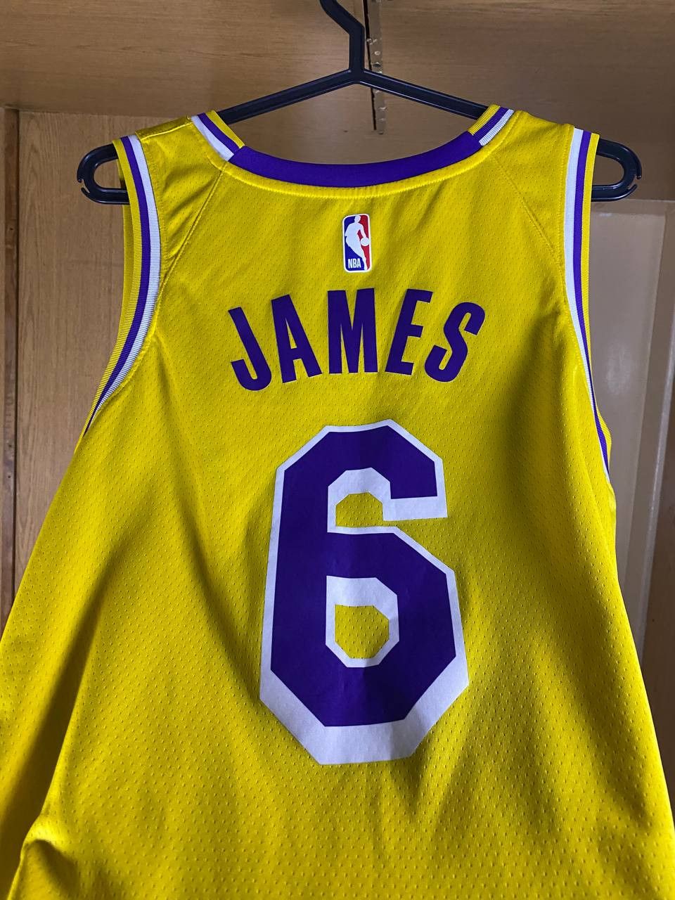 NBA × Nike 🏀 Los Angeles Lakers Jersey – Yellow / Purple Accents (#6) Size US M / EU 48-50 / 2 - 3 Thumbnail