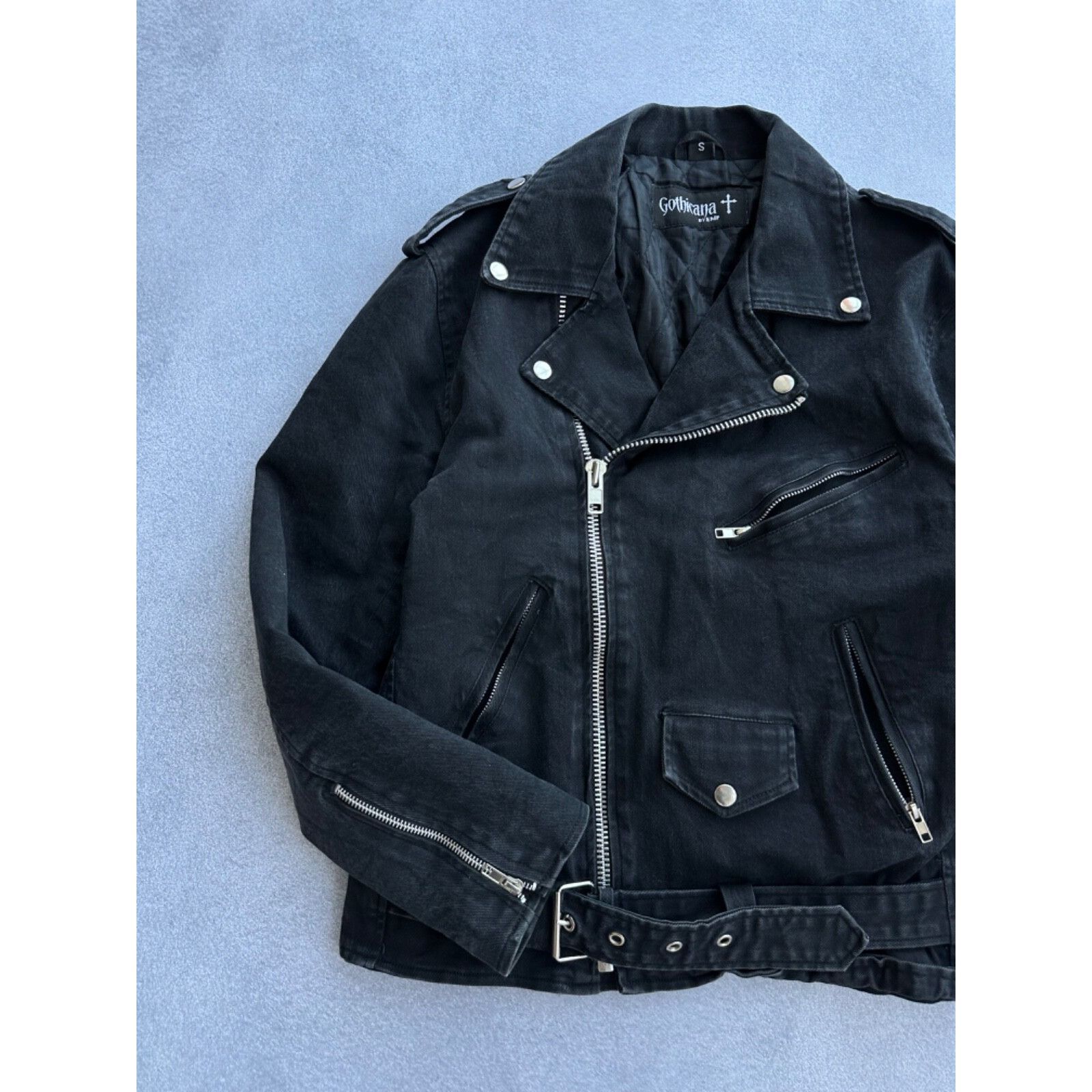Vintage VTG Ghoticana by Emp Denim Rock Gotic Bomber Jacket Size US S / EU 44-46 / 1 - 4 Thumbnail