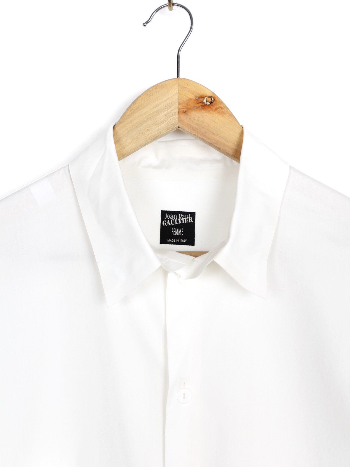 Jean Paul Gaultier NWT Jean Paul Gaultier Vintage 00s White Seamless Shirt Size L / US 10 / IT 46 - 3 Thumbnail