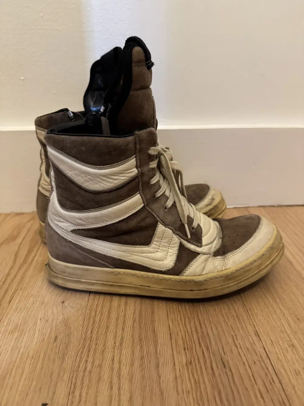 Rick Owens Rick owens dunk Milk/Brown Size US 8 / EU 41 - 1 Thumbnail