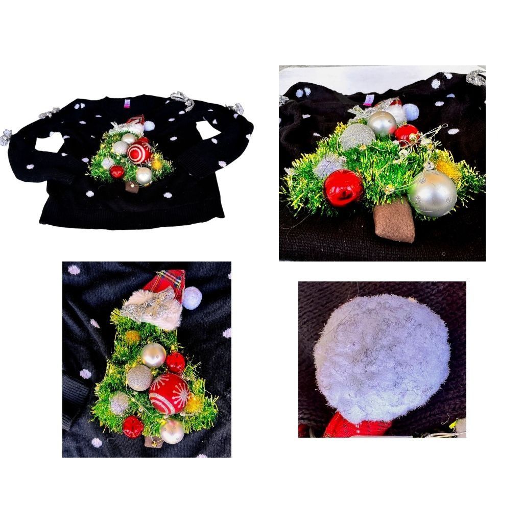Vintage VTG No Boundaries Ugly Christmas Sweater Juniors Large n Size L / US 10 / IT 46 - 5 Thumbnail