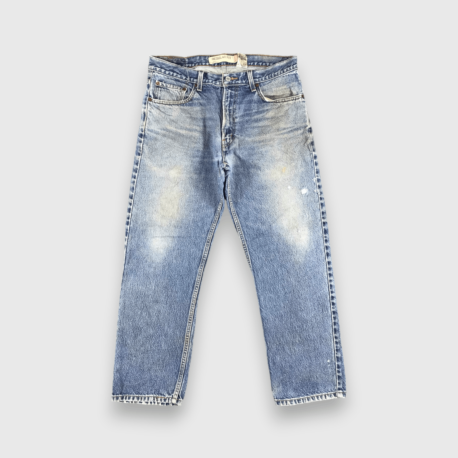 Levi's Vintage Blue Wash Levis 505 Jeans-J2049 Size US 35 - 1 Thumbnail