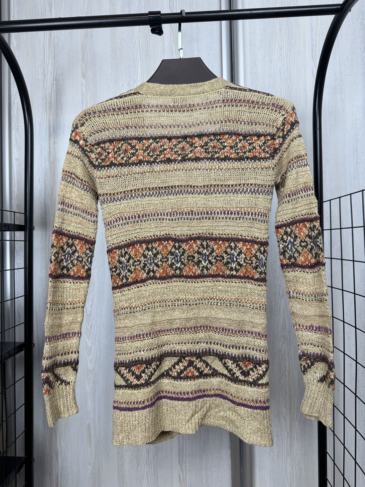 Ralph Lauren Ralph Lauren Blue Label Cardigan Sweater Fair Isle Linen XS Size XS / US 0-2 / IT 36-38 - 9 Thumbnail