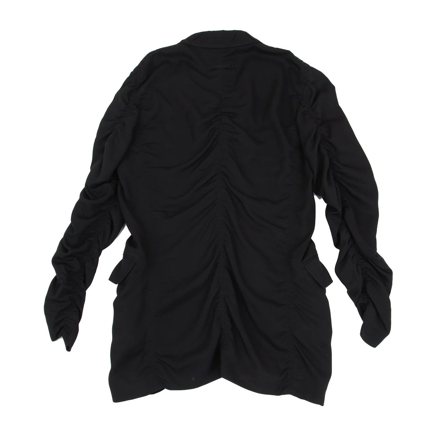 Jean Paul Gaultier Wool Rayon Pleated Jacket in Black Size 48 Size US M / EU 48-50 / 2 - 13 Thumbnail