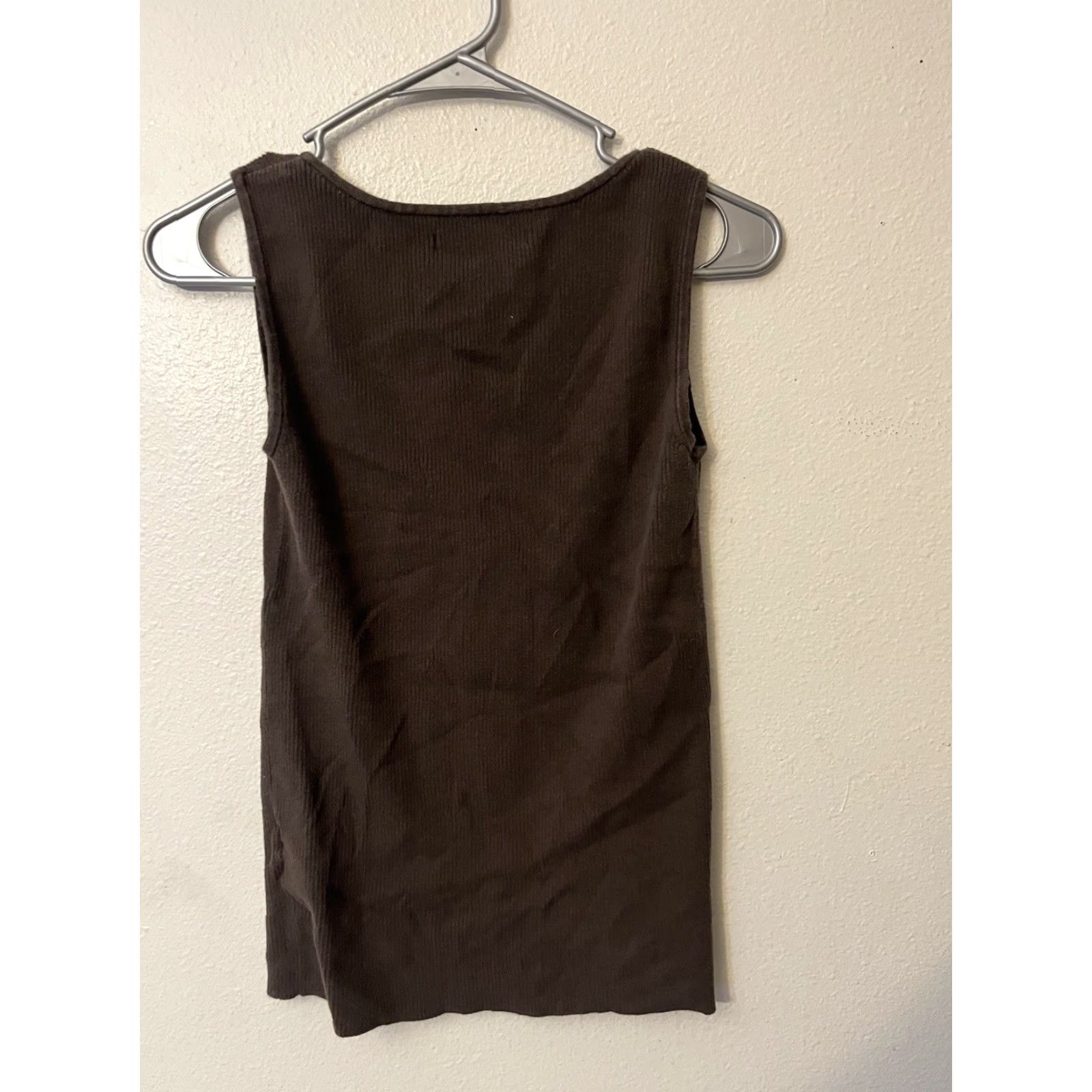 Old Navy Old Navy Tank Top Brown Cotton M Scoop Neck Women Size M / US 6-8 / IT 42-44 - 2 Thumbnail
