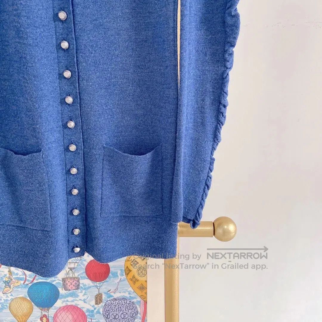 Balenciaga BALENCIAGA Blue Cardigan Size 36. Size XS / US 0-2 / IT 36-38 - 4 Thumbnail