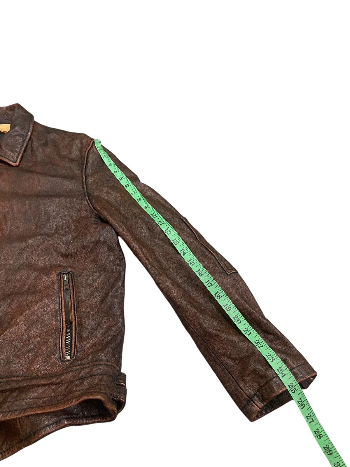 Genuine Leather × Leather Vintage Fortime Fashion Leather Zipper Jacket Size US XL / EU 56 / 4 - 16 Thumbnail