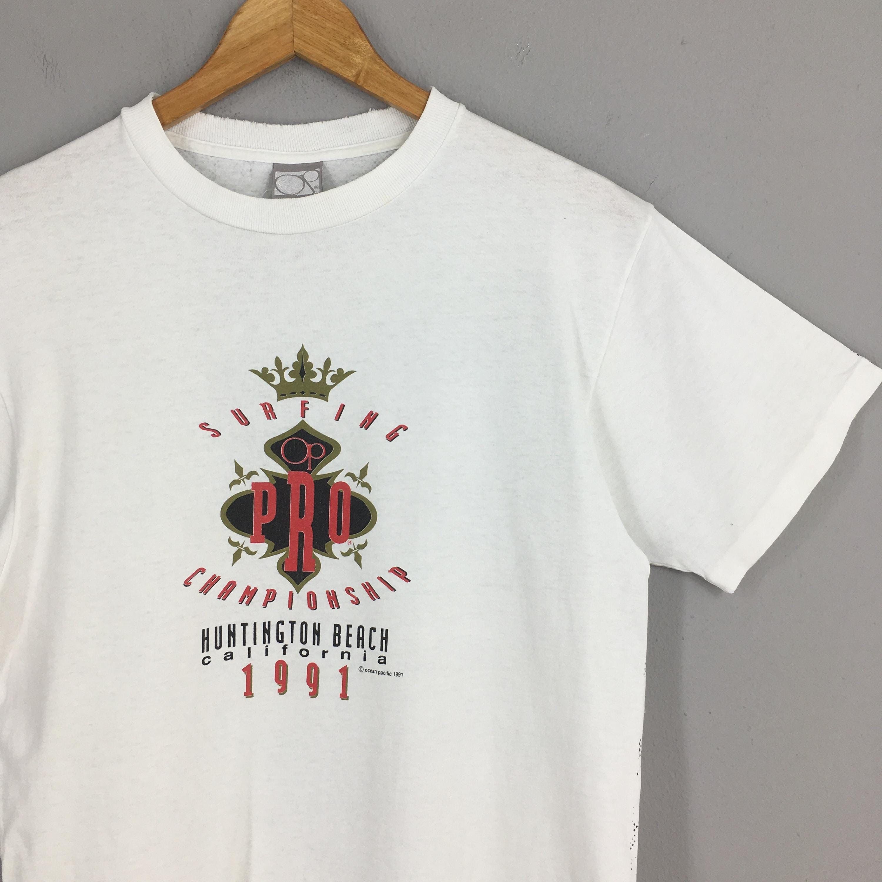 Gotcha × Ocean Pacific Vintage 90s Ocean Pacific Surfer White Tshirt Medium Size US M / EU 48-50 / 2 - 4 Thumbnail