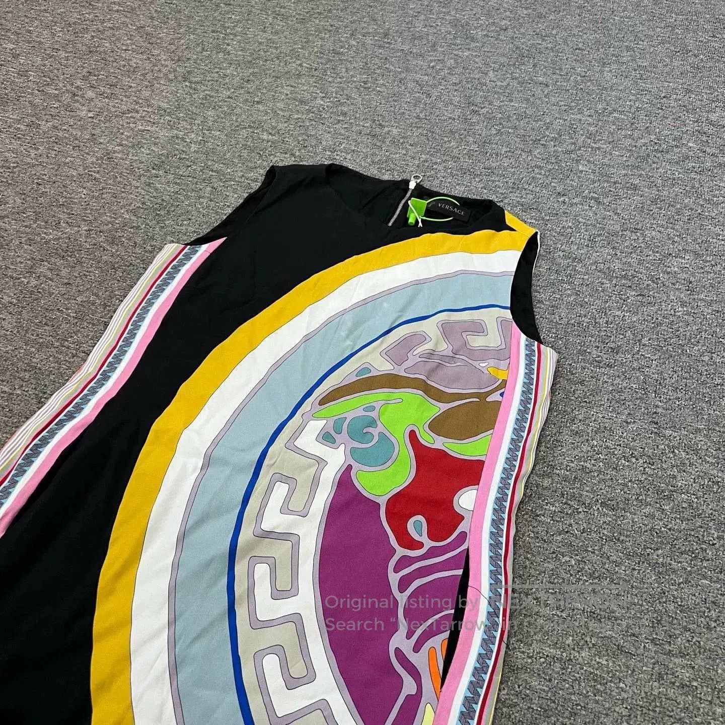 Versace Versace Medusa Rainbow Logo Sleeveless Dress. Size L / US 10 / IT 46 - 2 Thumbnail