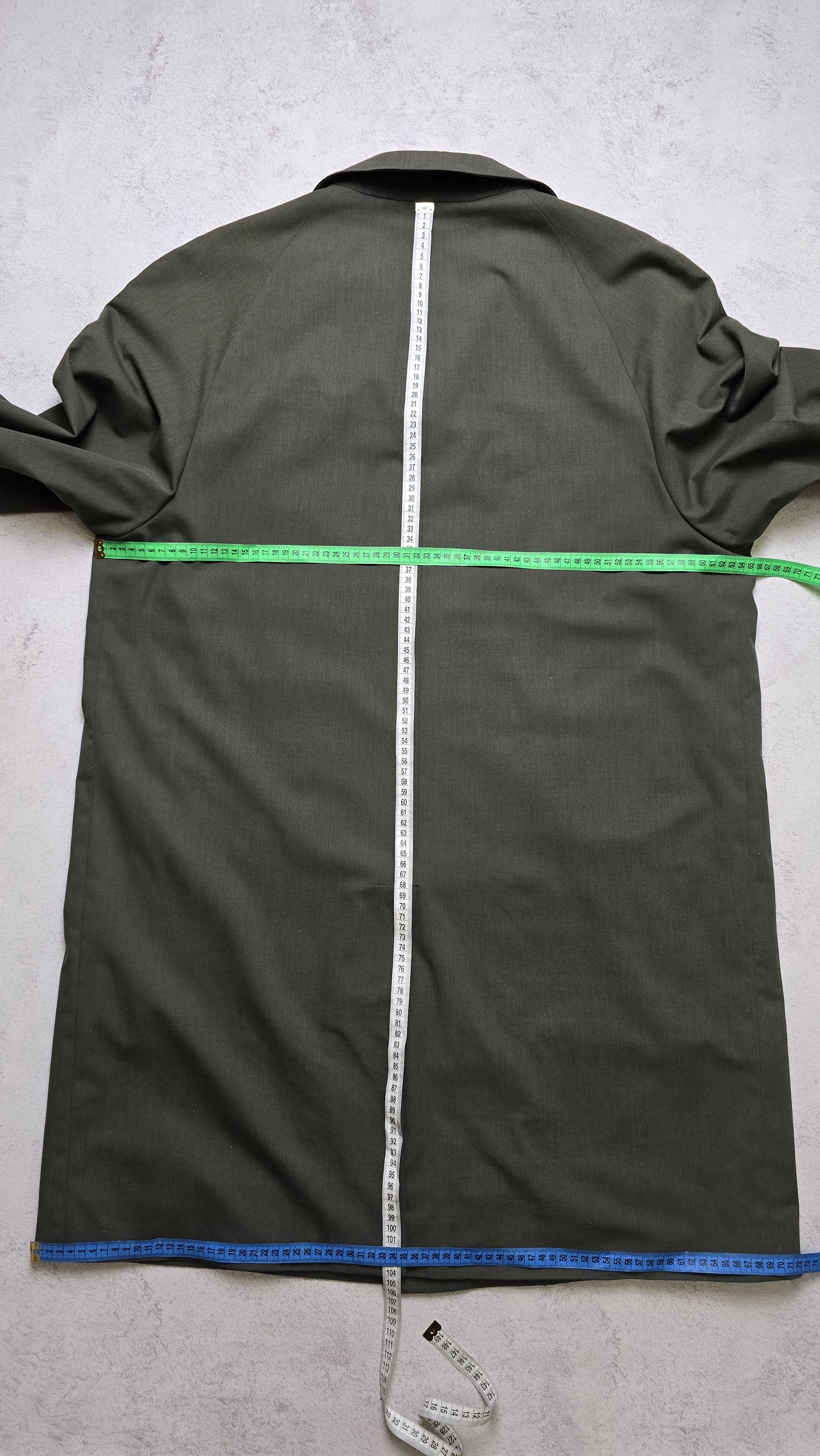 Burberry Vintage Burberrys Mac Coat Men’s 42R L Olive Green Balmacaan Size US L / EU 52-54 / 3 - 4 Thumbnail