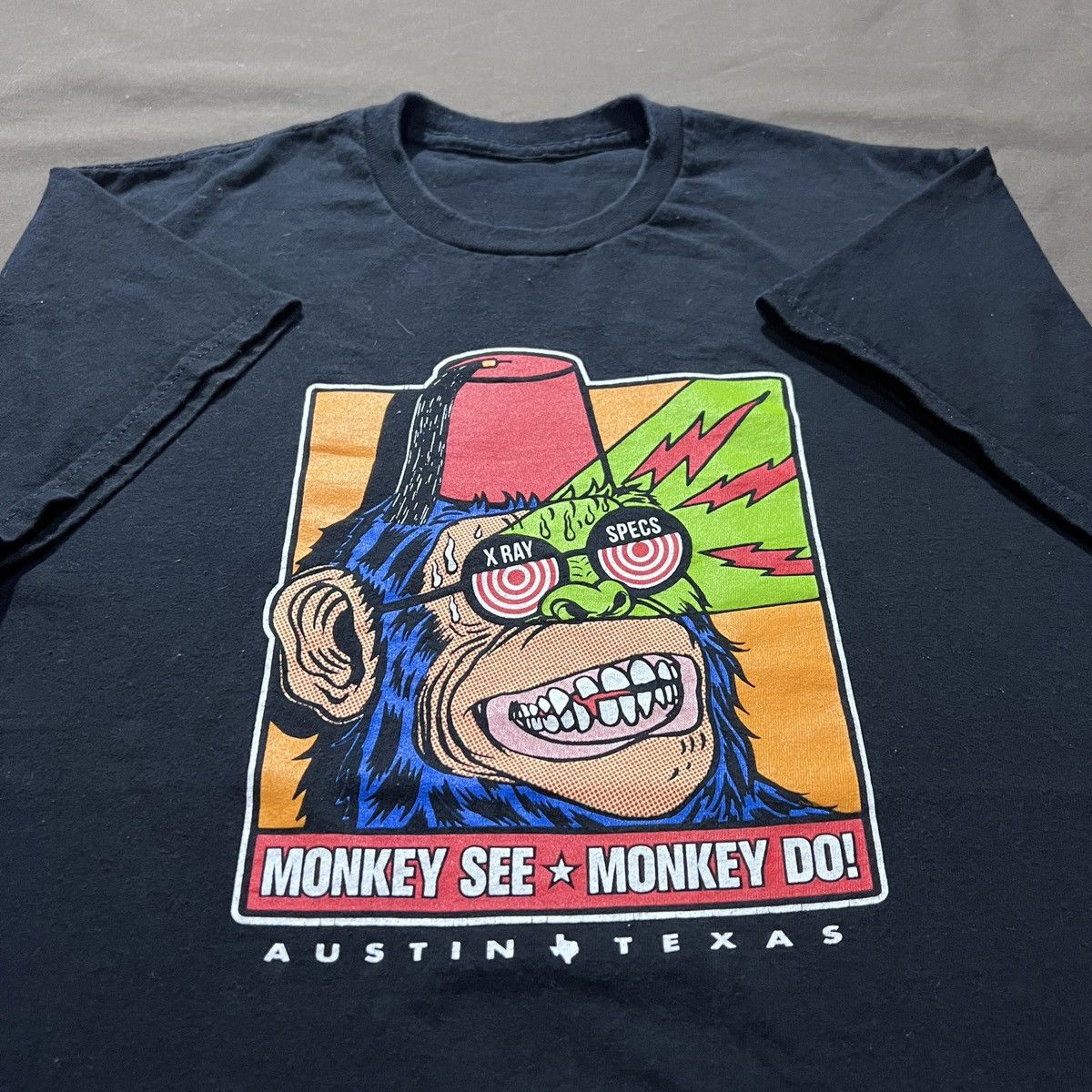 Vintage Y2K Monkey See Monkey Do graphic streetwear X-Ray Specs Tee Size US M / EU 48-50 / 2 - 1 Thumbnail
