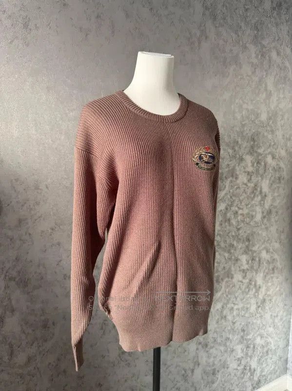 Valentino Burberry Brown Green Wool Long Sleeve Sweater. Size M / US 6-8 / IT 42-44 - 2 Thumbnail