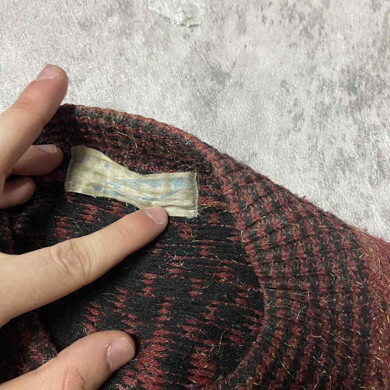 Other Brown and black vintage 80s/90s knit cardigan Size S / US 4 / IT 40 - 3 Thumbnail