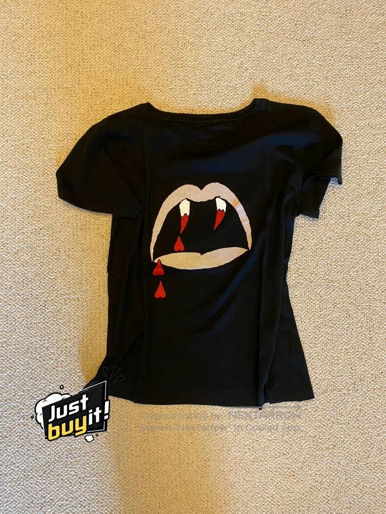 Saint Laurent Paris SLP Blood Tooth Print Black T. Size US XS / EU 42 / 0 - 1 Thumbnail
