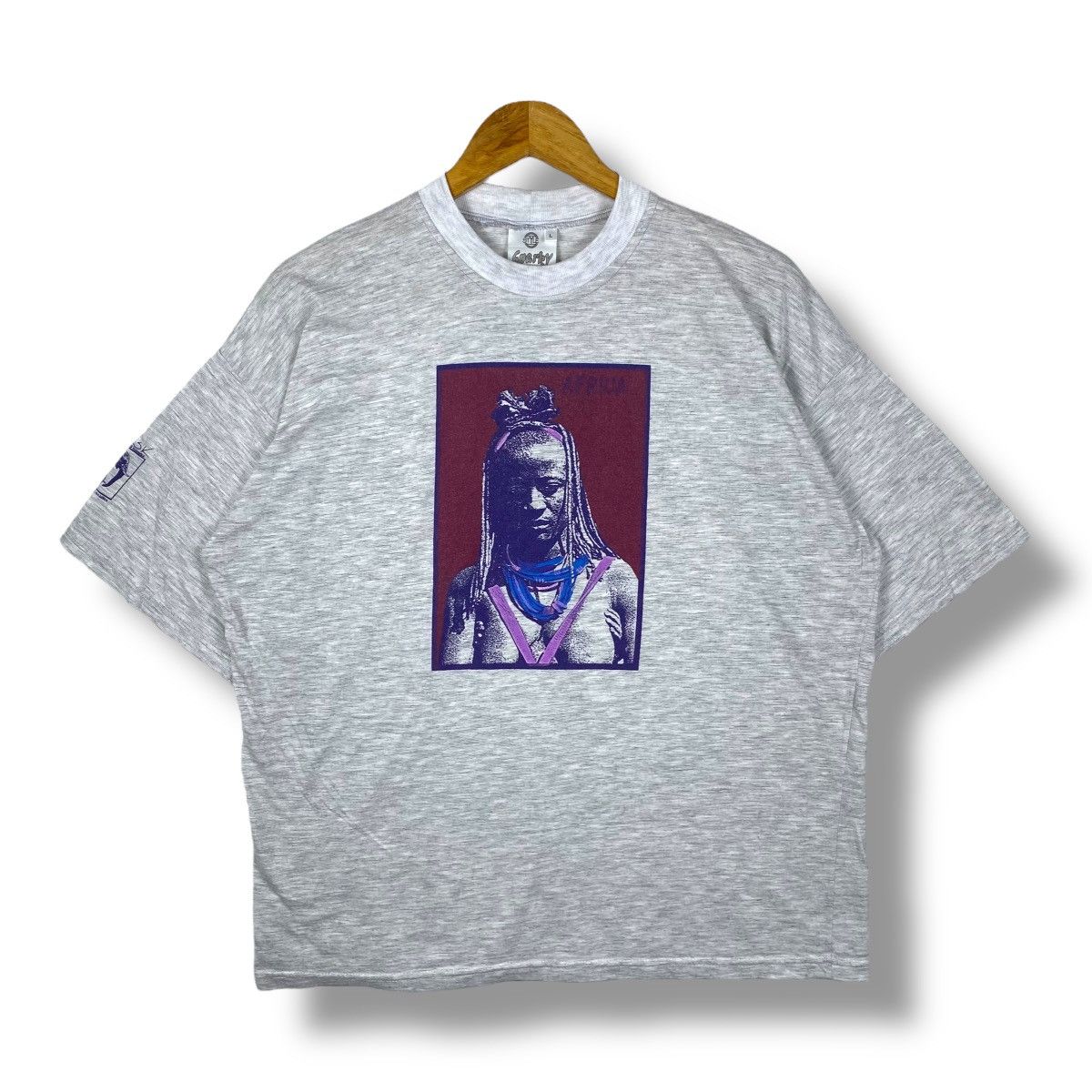 Japanese Brand Vintage 90's AFRICA WOMAN Graphic Tee Shirt Large Size Size US L / EU 52-54 / 3 - 1 Thumbnail