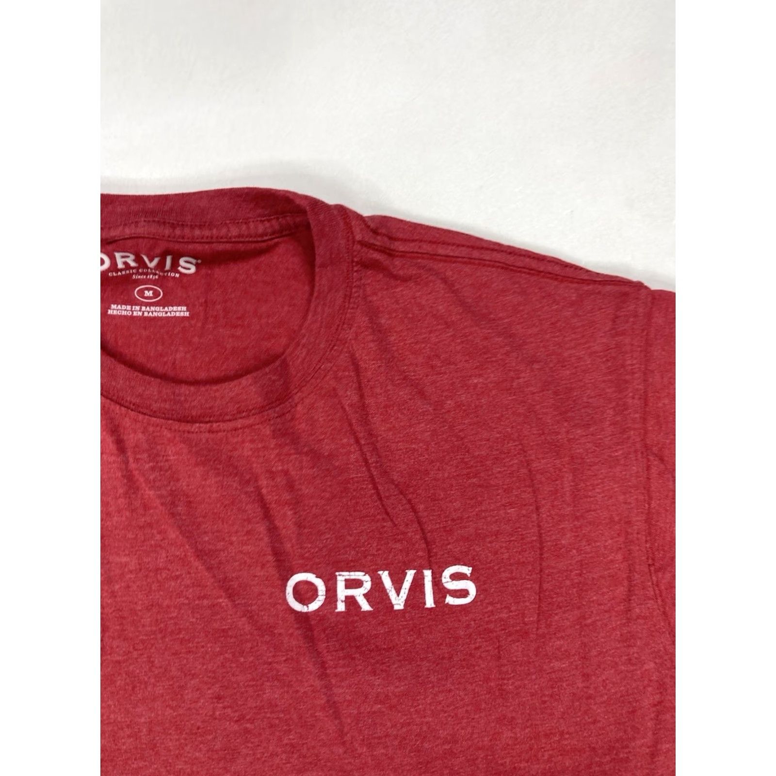Orvis VINTAGE Orvis Graphic T-shirt Men Medium Red Size US M / EU 48-50 / 2 - 4 Thumbnail