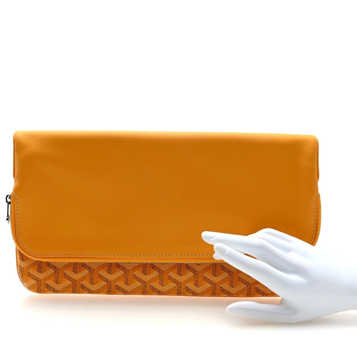 Goyard Saint Marie Clutch Bag Yellow Coated Canvas Travel Pouch Size ONE SIZE - 2 Thumbnail